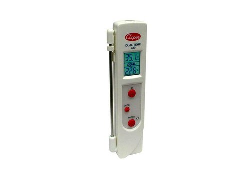 HorecaTraders Infrarot-Thermometer -33°C bis +220°C 