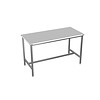 Combisteel Stainless steel work table with polythene worktop | 4 Formats