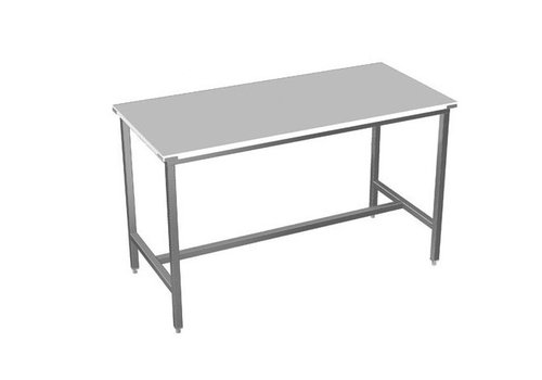  Combisteel Table de travail en acier inoxydable avec plan de travail en polyéthylène | 4 formats 