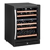 Combisteel Black wine fridge with glass door 50 bottles