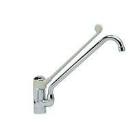 Robinet coudé | Bec pivotant de 26 cm | Contrôle du coude