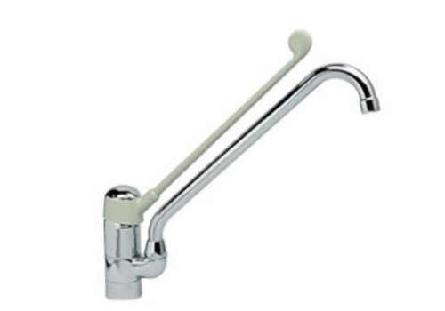  HorecaTraders Elbow tap | 35cm Swivel Spout | Elbow Operation 