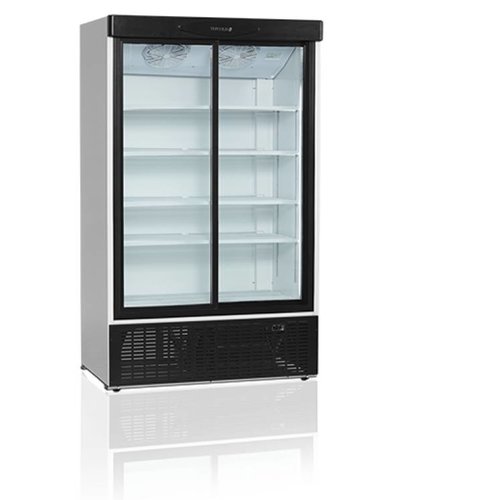  HorecaTraders Flessenkoelkast 2-deurs | Glas | 895 Liter 