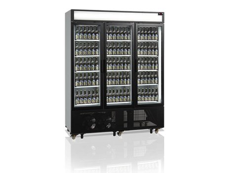  HorecaTraders Réfrigérateur à bouteilles 3 portes | Verre | 1329 litres 