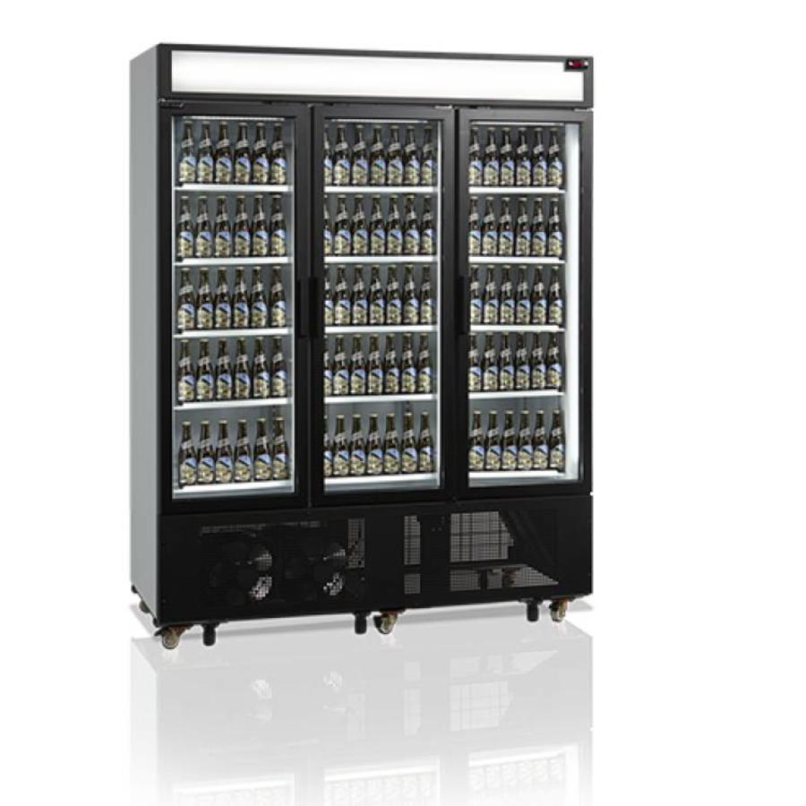 Bottle fridge with 3 doors | Glass | 1329 Liter