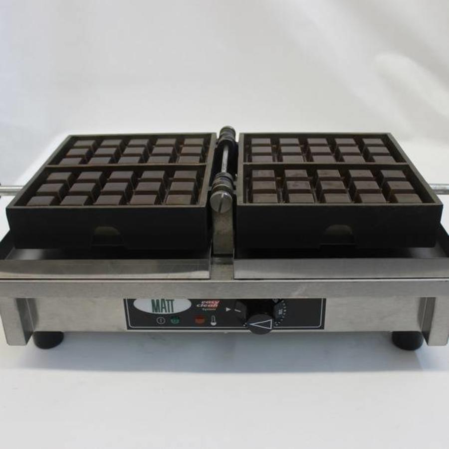 Gaufrier simple | 3x5 gaufres de Bruxelles | 440x260x150 mm