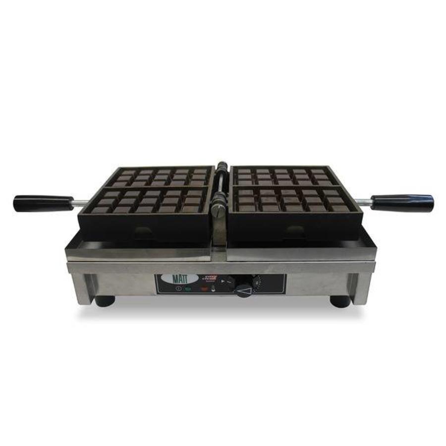 Gaufrier simple | 3x5 gaufres de Bruxelles | 440x260x150 mm