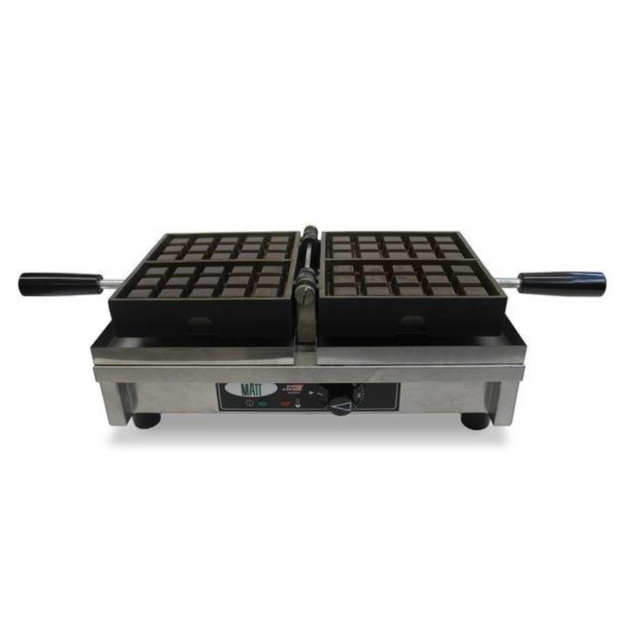 Single waffle iron 3x5 Brussels waffles 440x260x150 mm