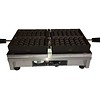 HorecaTraders Single waffle iron 4x6 Brussels waffles 440x260x150 mm