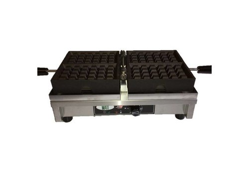  HorecaTraders Enkel wafelijzer | 4x6 Brusselse wafels | 440x260x150 mm 