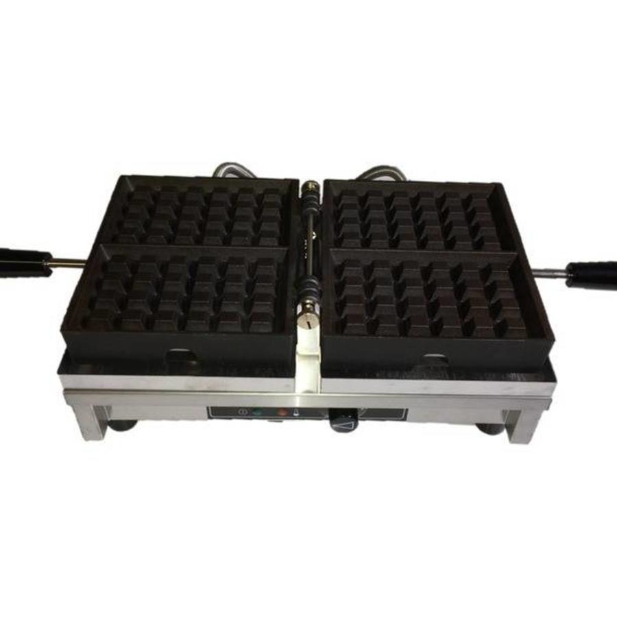 Gaufrier simple | Gaufres de Bruxelles 4x6 | 440x260x150 mm