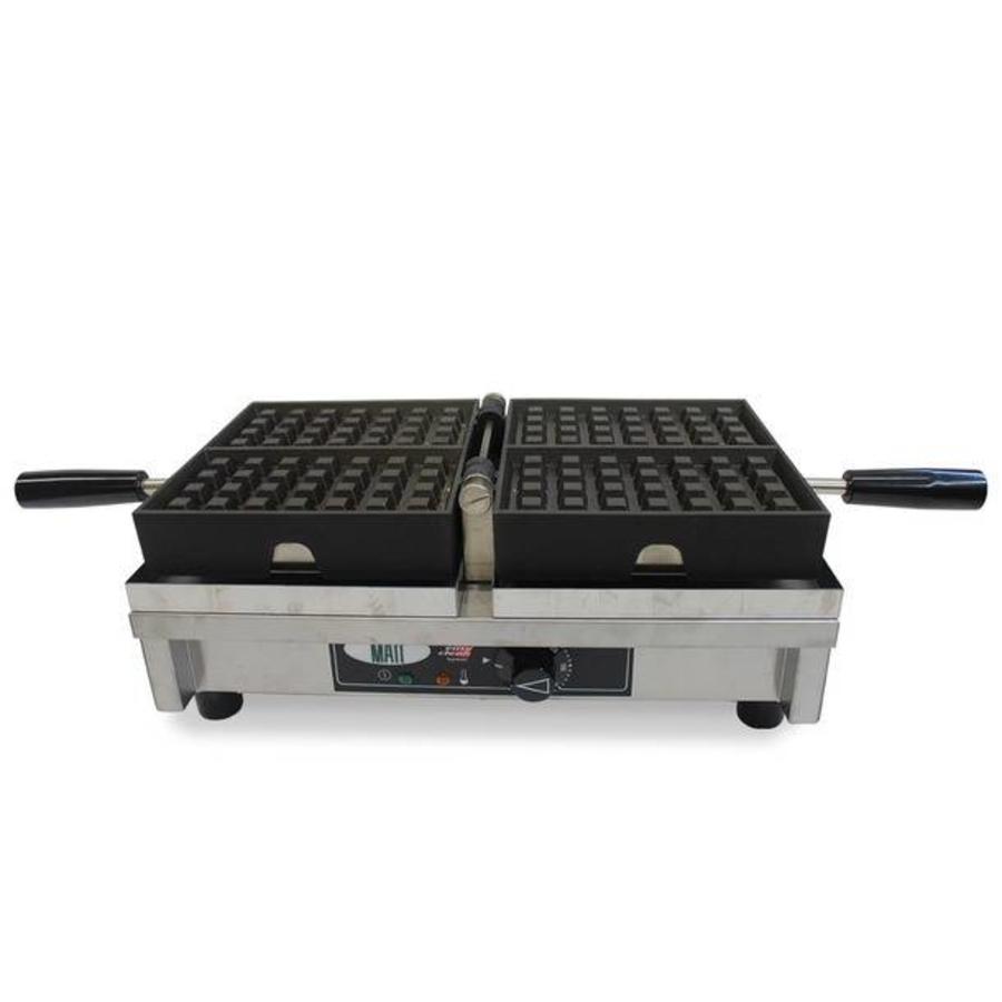 Single waffle iron 4x7 Liège waffles | 440x260x150 mm