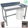 HorecaTraders Table de traitement du poisson et de la viande en acier inoxydable