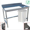 HorecaTraders Stainless Steel Fish Processing Table/Meat Processing Table