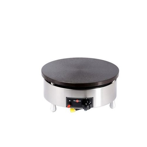  Krampouz Plaque de cuisson à crêpes ronde au gaz | Pour usage intensif | 6000W 