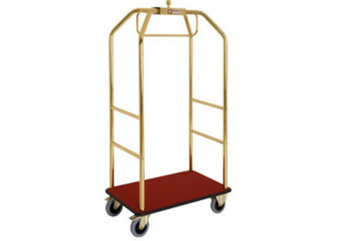  HorecaTraders Trolley for Suitcases with 2 Wheels and Brakes 