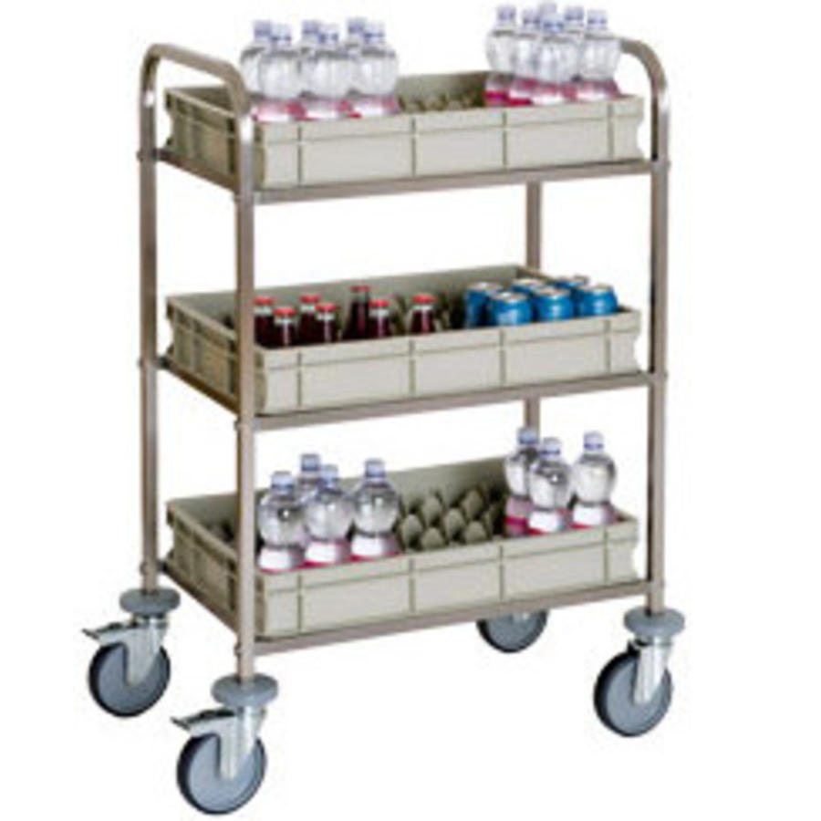 Serving trolley for soft drinks