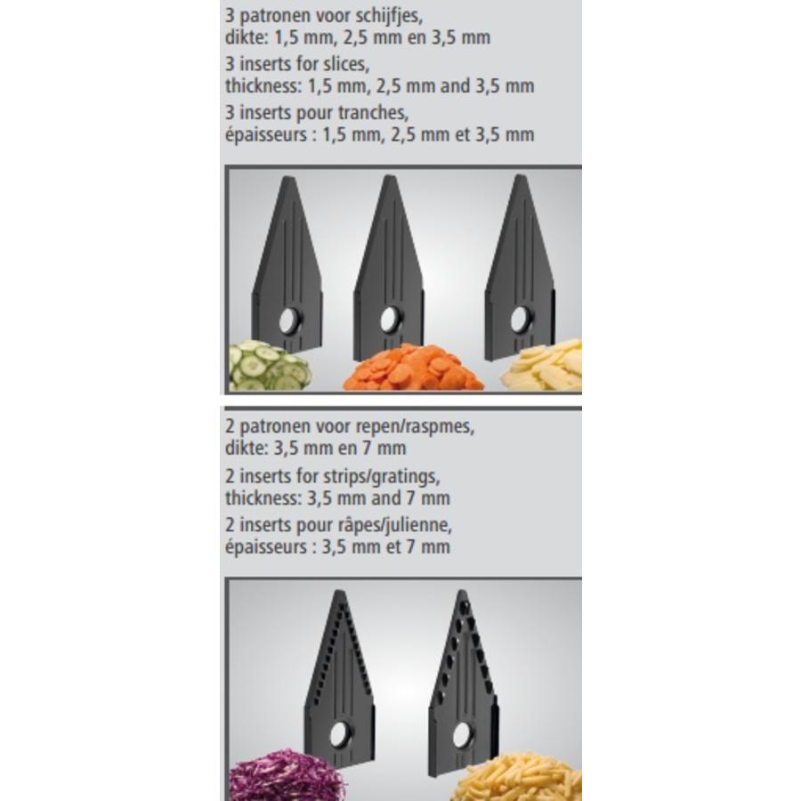 het laatste Westers Verouderd Mandoline | Groenteschaaf - 5 messen - Horeca Traders