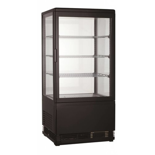  Combisteel Kühlvitrine schwarz | 68L 