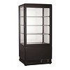 Combisteel Kühlvitrine schwarz | 78L