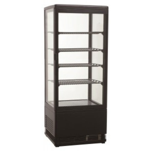  Combisteel Kühlvitrine schwarz | 98L 
