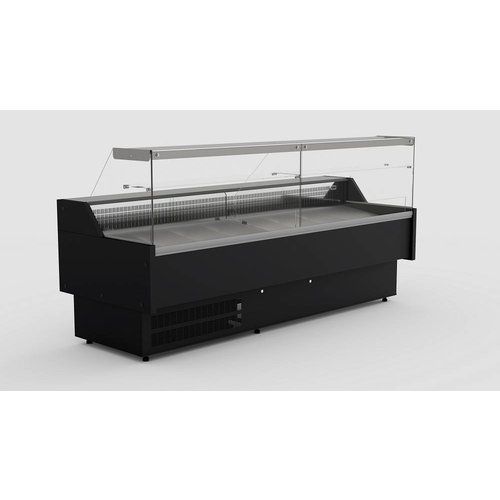  Combisteel Refrigerated counter Black | Oscar 2.0 | 200x82.5x (h) 123 cm 