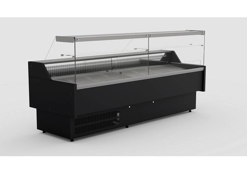 Combisteel Refrigerated display case Black | Morris 2.5 | 249x106x(h)131 cm 