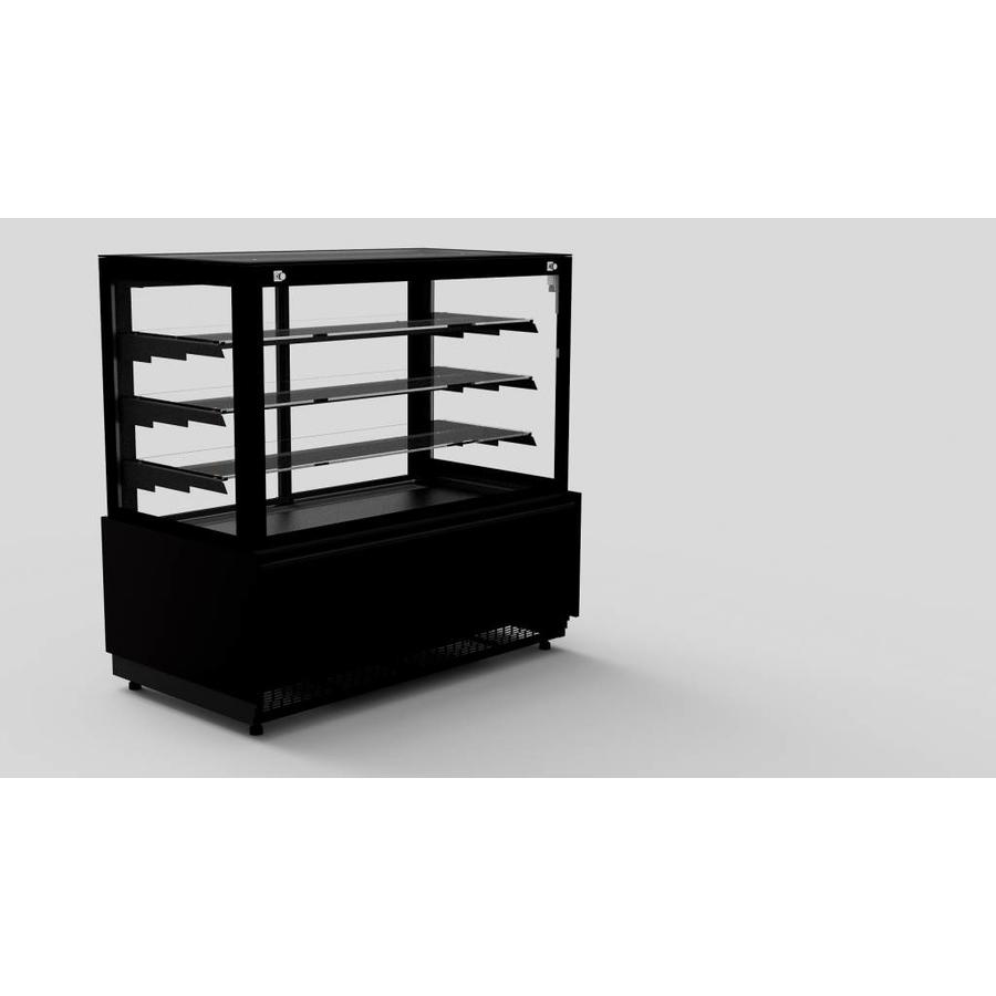 Vitrine réfrigérée noire | Nero 1.4 | 143,7x80x(h)140 cm