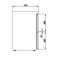 Bar cooler with bottle nest | 4 drawers
