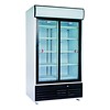 HorecaTraders Display Fridge | White | 875 Liters | Glass door