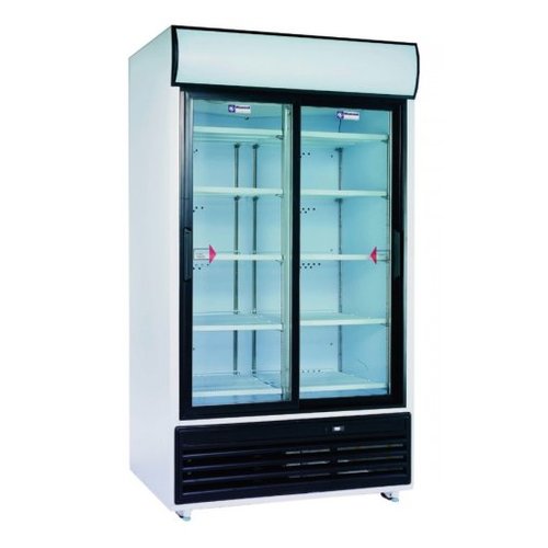  HorecaTraders Display Fridge | White | 875 Liter | Glass Door 