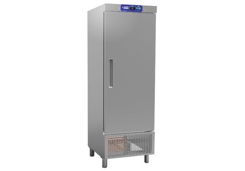  HorecaTraders Koelkast INOX 1 deur 554 Liter 