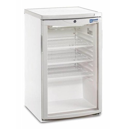  HorecaTraders Refrigerator Glass Door | 112 liters 