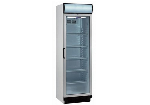  HorecaTraders Fridge | glass door | 382 Liters | 59.5 x 64 x 198 cm 