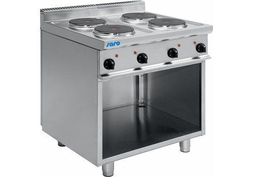  Saro Elektroherd mit offenem Unterbau | 4 Teller | 400 V 