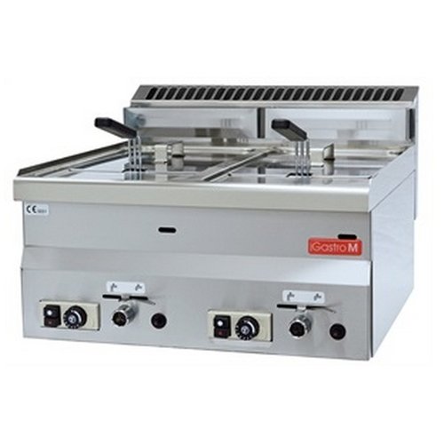  Gastro-M Friteuse à gaz 2 x 8 litres | Version gaz naturel 