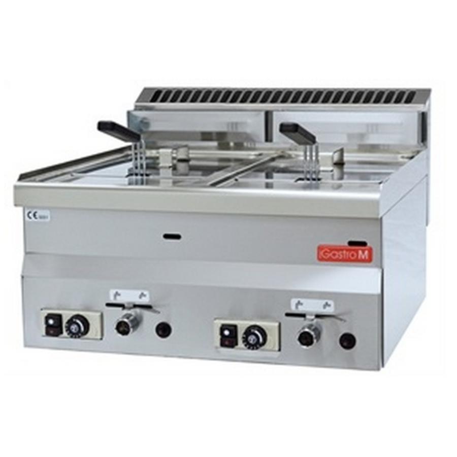 friteuse à gaz 2x 8 litres | version gaz naturel
