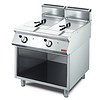 Gastro-M Friteuse à gaz 13 + 13 litres