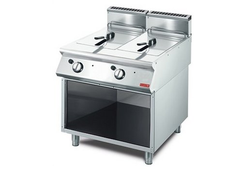  Gastro-M Friteuse à gaz 13 + 13 litres 