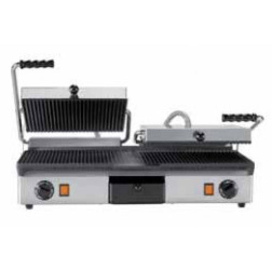 Contact grill Cast iron Double smooth