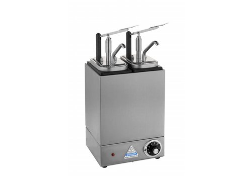  Bereila Bar à sauce chauffant avec 2 distributeurs | 2 x 3,5 litres 