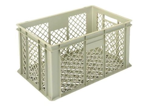  HorecaTraders Bacs empilables en plastique gris | 5 formats 