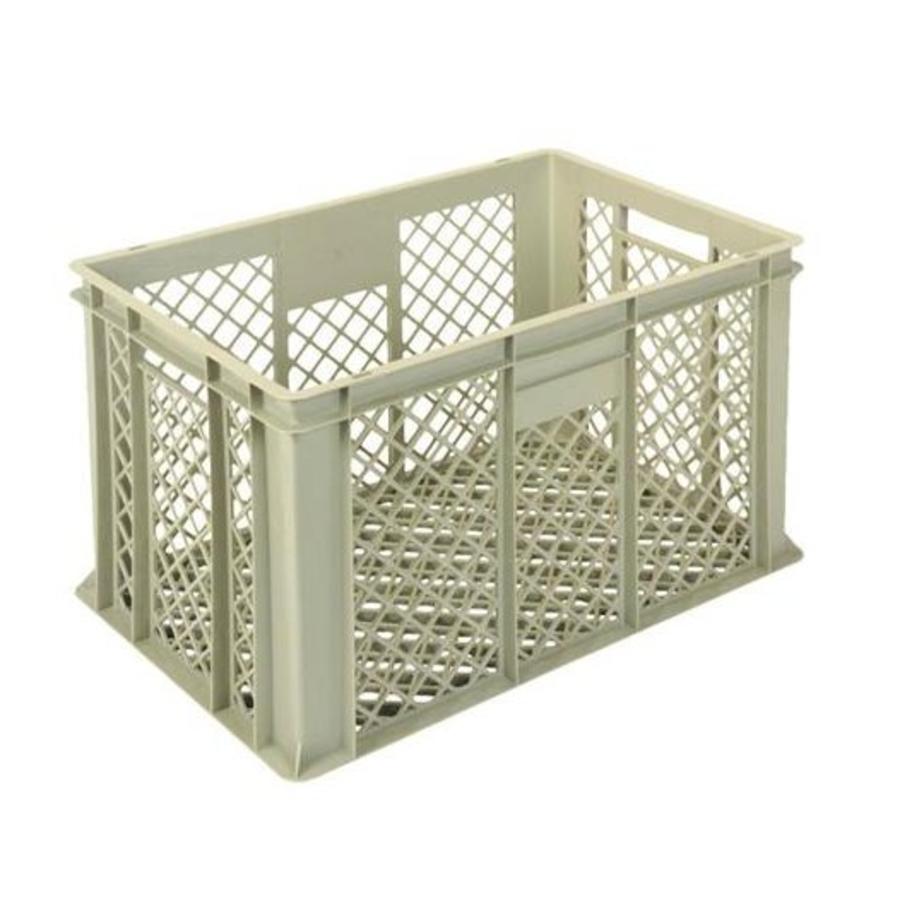 Bacs empilables en plastique gris | 5 formats