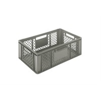 Perforated Crate | Grey | 60x40 cm | 6 Sizes