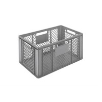 Perforated Crate | Grey | 60x40 cm | 6 Sizes