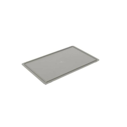  HorecaTraders Lid Crate | Grey | Plastic | 60 x 40 cm 