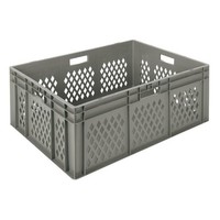 Plastic Stacking Bins Grey L 800 x W 600 | 2 sizes