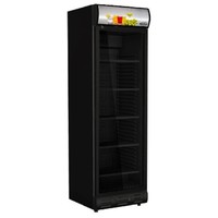 Black Fridge | Single Glass Door | 382L