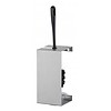 HorecaTraders Porte-brosse de toilette en acier inoxydable