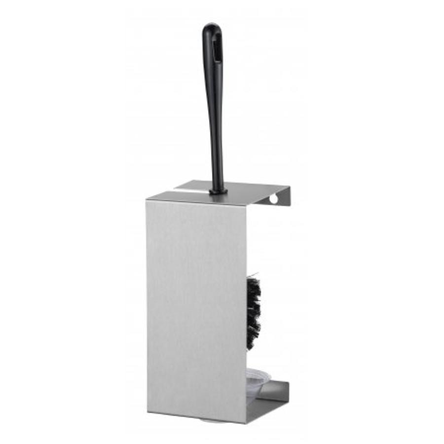 Stainless steel toilet brush holder